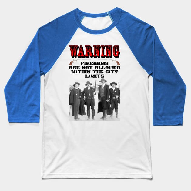 Wyatt Earp Firearms Baseball T-Shirt by Cavalrysword